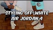 How I Style My Off-White Air Jordan 4 Sail | Air Jordan 4 x Off-White SAIL Outfit Ideas