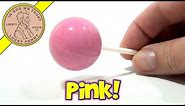 Original Gourmet Pink Bubble Gum Lollipop - USA Candy Tasting