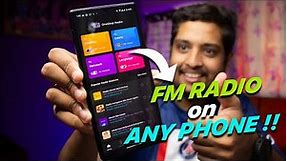 HOW TO GET FM RADIO ON ANY SMARTPHONE ??? | Best FM Radio App |