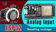 Using Analog input of ESP32 read Potentiometer DC voltage
