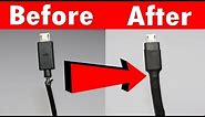 How to fix Broken mobile charger cable || charger cable repair
