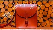 Book Bag - Handmade leather shoulder bag - Mackenzie Leather Edinburgh