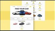 Create A Responsive Car Selling Website Design Using HTML - CSS - JavaScript || Step By Step