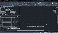 How to draw cutting plane line in Autocad for sectional orthographic projections