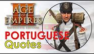 The Portuguese quotes - Age of Empires III DE