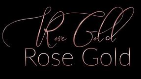 Rose Gold Font Effects {{{ Easy Text Effect in PowerPoint }}}