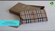 BURBERRY WALLET | UNBOXING AND REVIEW