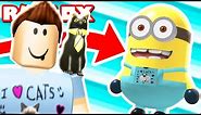 DENIS TURNS INTO A MINION IN THE DESPICABLE ME 3 MOVIE OBBY IN ROBLOX