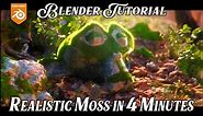 Make Realistic Moss in Blender in 4 Minutes