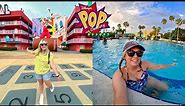 Disney's POP Century Resort - FULL TOUR! Room, Pool, Food Court, Rainstorm, Merchandise & More!