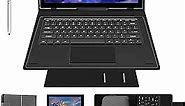 BYYBUO Tablet 10.1 inch, 2 in 1 Android 12 Tablets with Docking Keyboard Case,4GB RAM 128GB ROM,1920x1200 Full HD,Octa-Core Processor,7000mAh Battery, 5G+2.4G WiFi, Bluetooth,GPS,FM(2023 Gray)