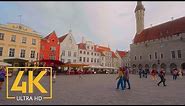 Exploring Tallinn, Estonia - 4K Walking Tour with City Sounds