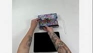 Sonix x Sanrio Sleeve, Foldable Case and Stand Compatible with iPad and Table Devices (Hello Kitty and Friends Sticker Party)
