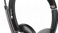 Earbay Wireless Headset, Bluetooth Headsets with Microphone Noise Cancelling, On Ear Headphones with Mic Mute, Handsfree PC Headsets for Zoom/Ms Teams/Skype/Dual Connect/Laptop/iPhone/Tablet