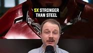 "Iron Man" material is 5x stronger than steel 💪 #ironman #tonystark #... | iron man