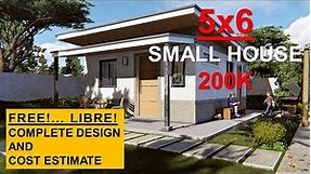 SMALL HOUSE 30 SQ. M.| 200K ONLY | Free Design and Estimate | Bahay Pilipino | House Design Ideas