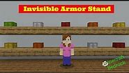 Minecraft ￼￼Tutorial How to Make Invisible Armor Stand in Minecraft Bedrock Edition (Command Block)!