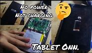 how to repair tablet ONN. no power not charging