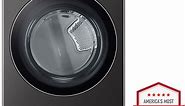LG 7.4 Cu. Ft. Black Steel Ultra Large Capacity Smart Wi-Fi Enabled Front Load Electric Dryer With TurboSteam & Built-In Intelligence - DLEX6700B