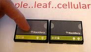 Original Blackberry Battery D-X1 Tutorial