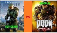 DOOM Eternal 2020 vs Halo Infinite 2021 Comparison | Cutscenes and Gameplay Direct Comparison