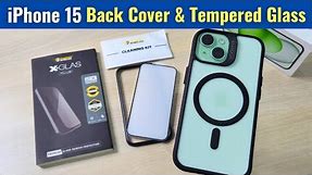 iPhone 15 - Magsafe Ultra Hybrid Back Cover & Tempered Glass with Frame