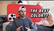 iPhone 12 and iPhone 12 Pro LEATHER CASE RED (Review with ALL COLORS!!)