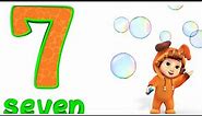 Learn Counting Numbers 1 To 20 - Numbers 7 Bubbles - Numbers Song