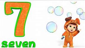 Learn Counting Numbers 1 To 20 - Numbers 7 Bubbles - Numbers Song