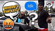 LOCKED KEYS IN THE CAR PRANK ON MAMADEE! (EXTREMELY FUNNY)