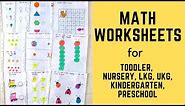 Daily Practice Math Worksheets for Toddler, Nursery, LKG, UKG, Kindergarten, Preschool | #2