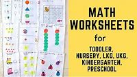 Daily Practice Math Worksheets for Toddler, Nursery, LKG, UKG, Kindergarten, Preschool | #2