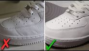 How To Get Creases Out Of Nike Air Force 1's (BEST WAY!!)