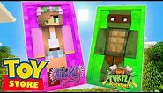 Minecraft Toy Store - WE ARE TURNED INTO TOYS!