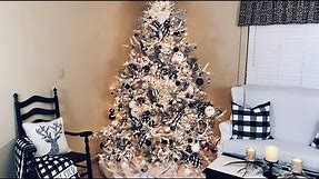 Christmas Tree Decorating | 2019 black and white tree!