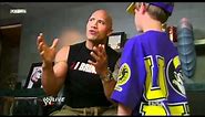 WWE Raw 3/14/11 The Rock makes fun of John Cena