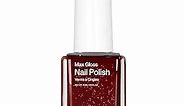 Nailboo PREMIER Max Gloss Nail Polish, (Red Glitter) Royal Rose Nail Color, DIY Nails Salon Quality, Glossy Non-Gel Nail Polish, 0.5 oz.