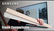 Samsung Frame TV Customizable Bezels Black vs Beige vs White