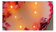 Valentines gift idea ♥️🕯️ diy heart candle #asmr #aesthetic #satisfying #vdaygiftideas #diy | Worood Shalabi