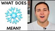 What does the Snowflake Emoji mean? | Emojis 101