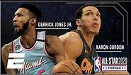 2020 NBA Slam Dunk Contest Highlights | Aaron Gordon dunks over Tacko Fall, Derrick Jones Jr. wins