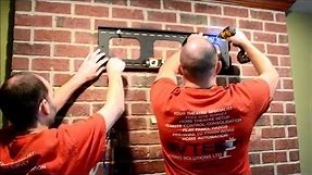 How To Hang a flat panel tv on a brick fireplace