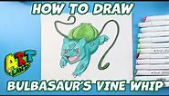 How to Draw Bulbasaur's Vine Attack