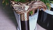 Dragon head cane sword!#crutch #amazing #dragon #sword #canesword #walkingstick #handcraft #foryoupage