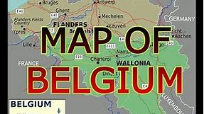 MAP OF BELGIUM