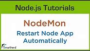 Monitor your file changes: nodemon npm packages in Node Js