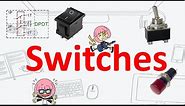 Buttons & Switches Tutorials (Basic Electronics)