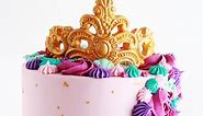 Edible Gold Crown Cake Topper Tutorial - Sugar & Sparrow