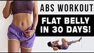 10 Mins ABS Workout To Get FLAT BELLY IN 30 DAYS | FREE WORKOUT PROGRAM