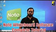 Interactive Panel Note Whiteboard Software Complete Tutorial | Digital Board Review